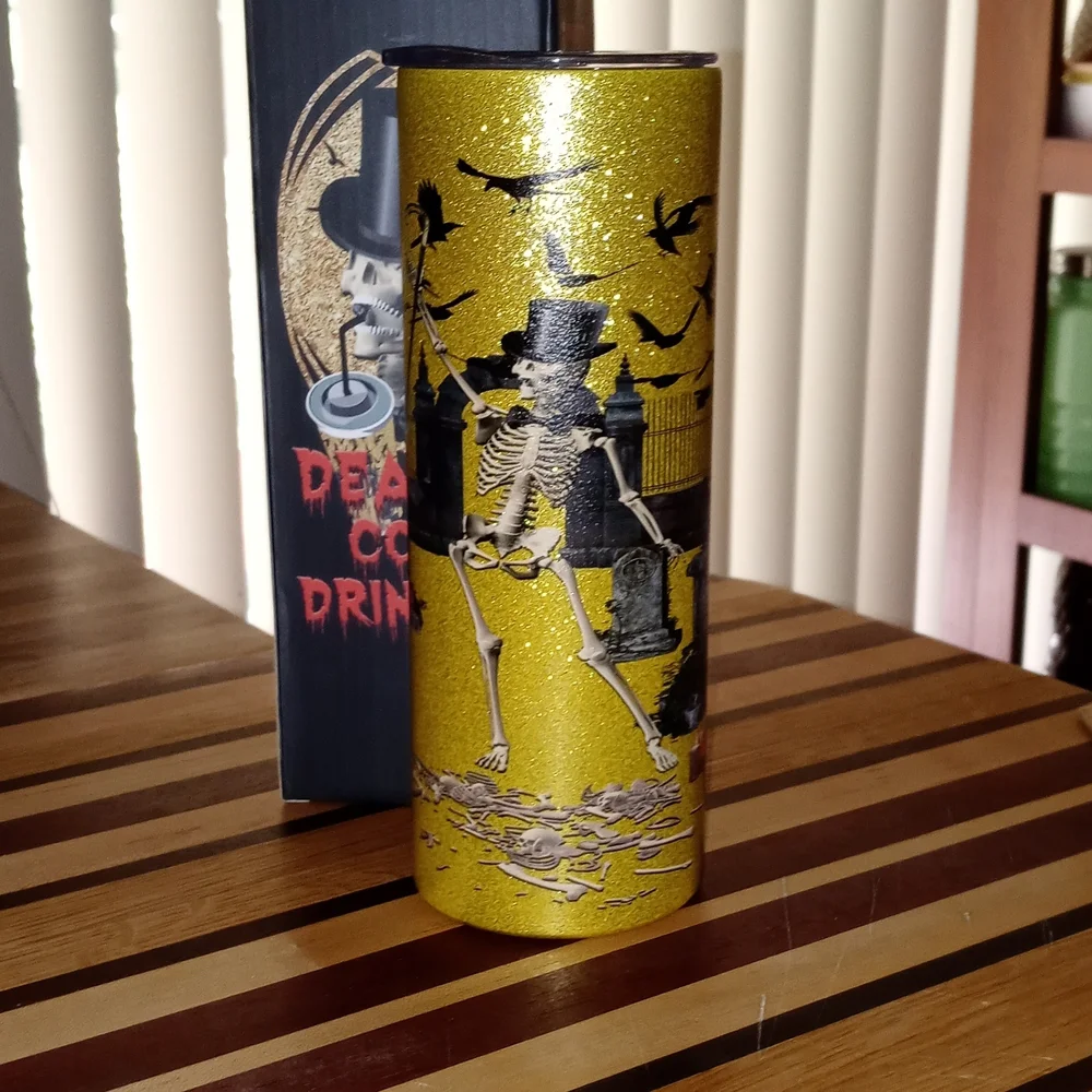 Halloween skeleton 20oz insulated tumbler
